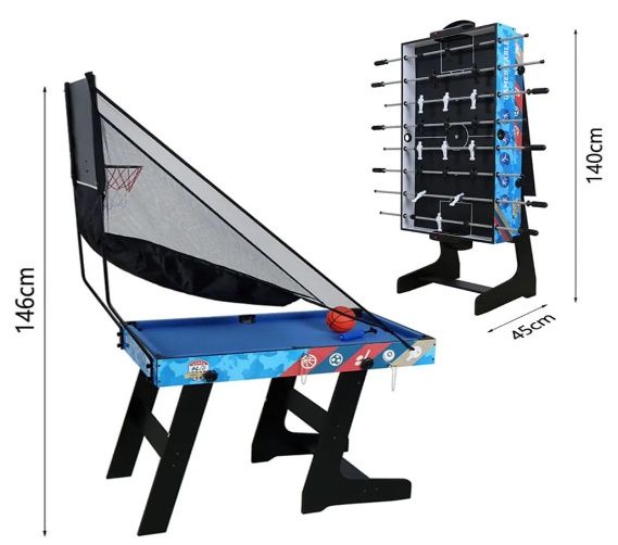 Джаги, билярд, тенис, въздушен хокей, баскетбол 5 в 1, SC0133MX-N