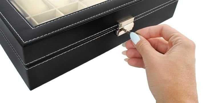 Луксозна кутия за съхранение на часовници и очила