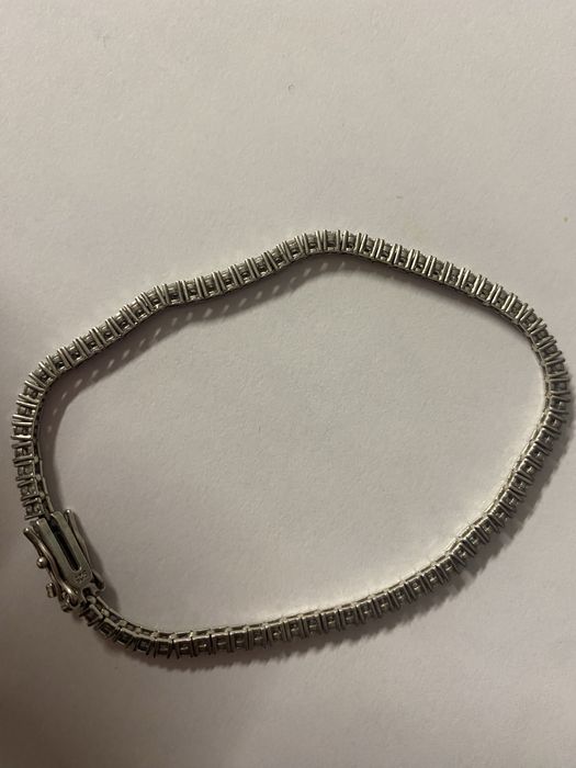 сребърна тенис гривна