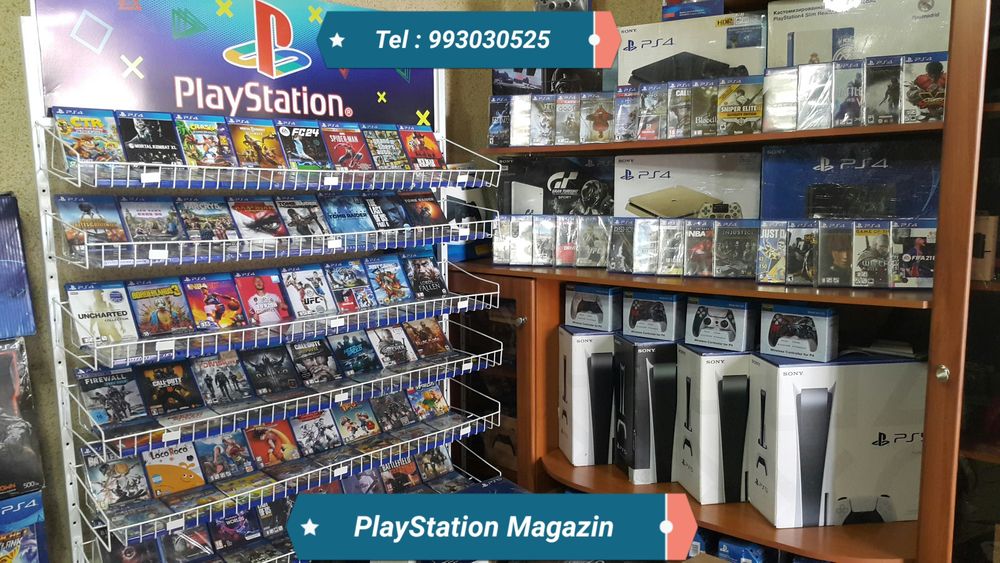 Playstation 4 PRO { 4K } HDR Bor +Joystick + Games. GARANTIYA.