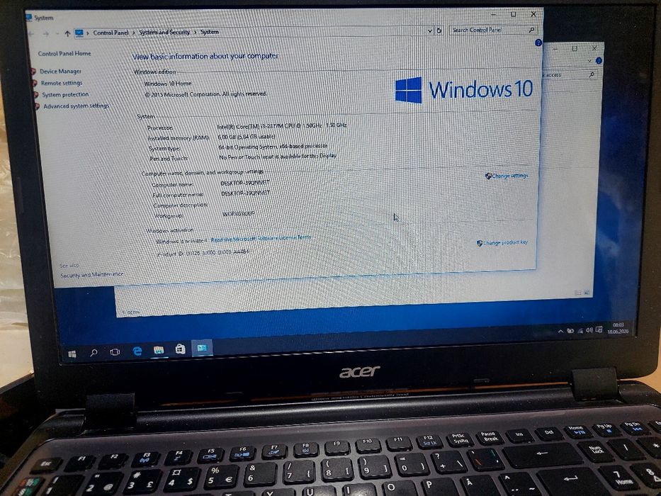 Laptop Acer Aspire i3