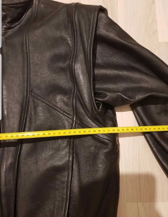Geacă/vesta din piele naturală veritabilă de miel,marime 46