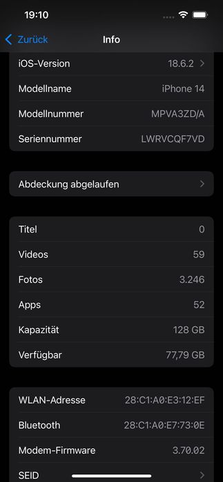 iPhone 14 red 128 Gb