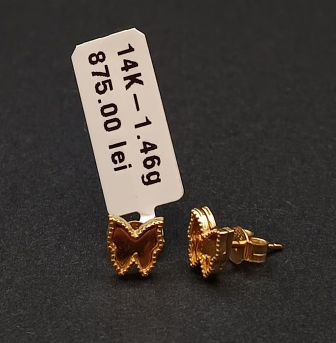 Cercei Aur 14k/585.  1,46gr
