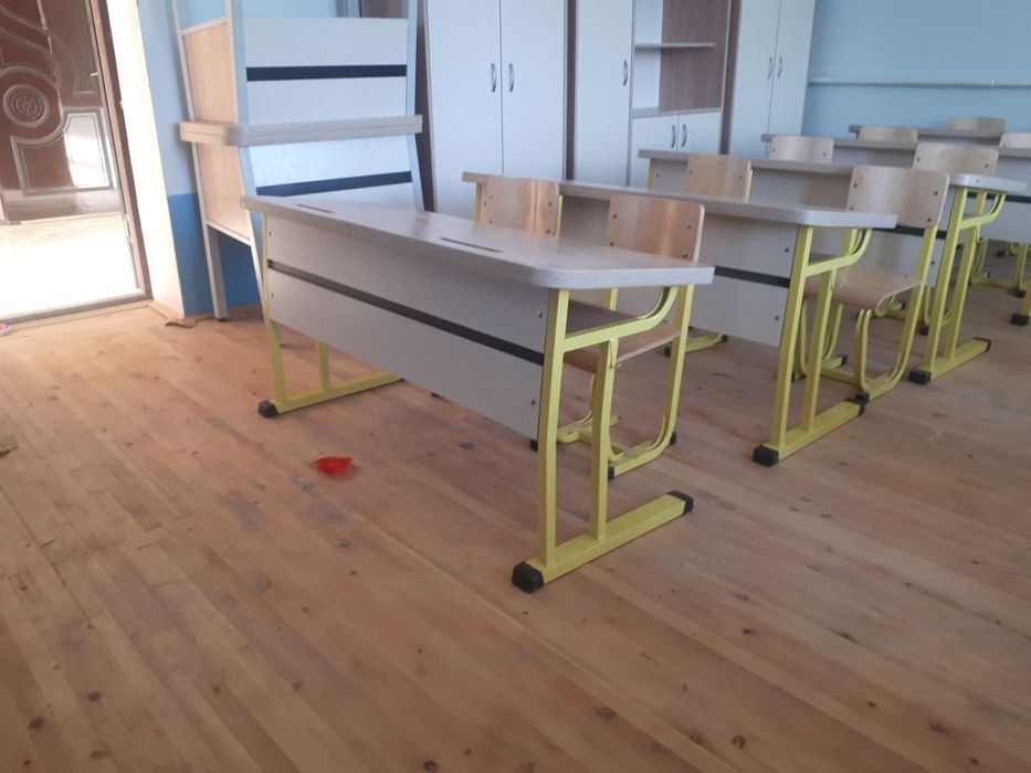 Парта стуллар ва  доскалар. сиденье спинки бакавой листлар