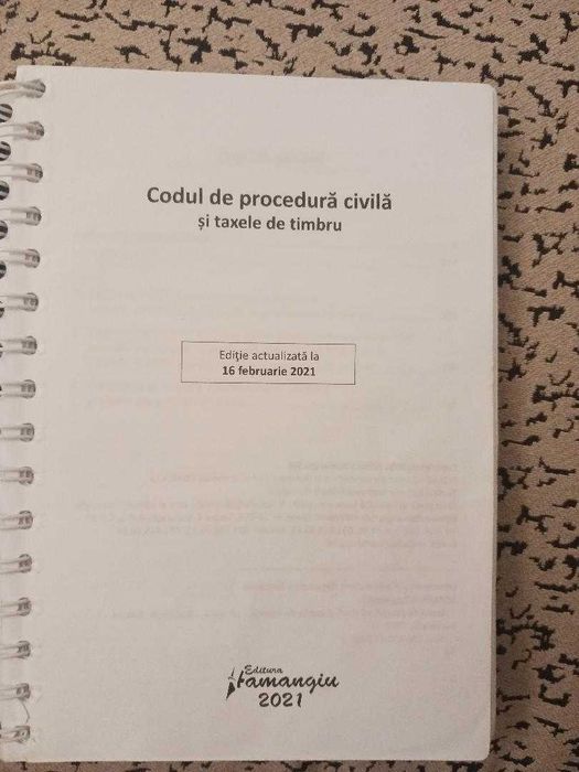 Codul de procedura civila spiralat, editie actualizata la 16.02.2021