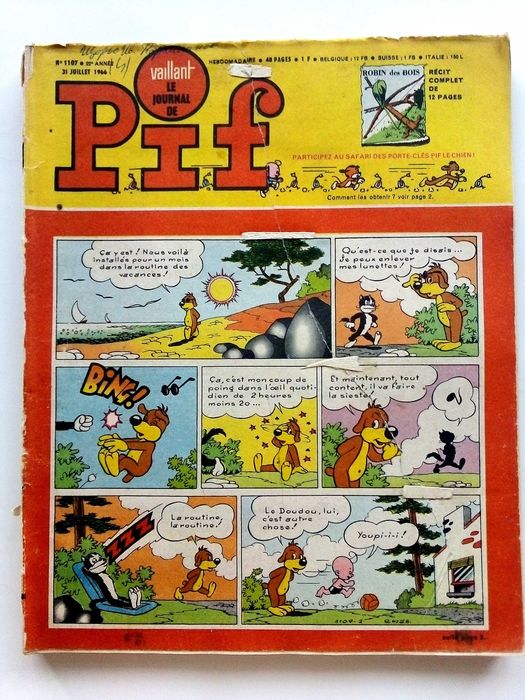 Комикси Pif 1966,1968г.