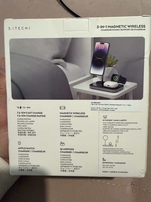 Incarcator  iphone airpods watch Wireless Satechi 3-in-1 negociabil