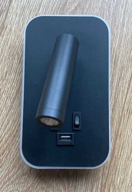 Lampa LED perete cu USB, lampa citit, reglabila, negru, noua
