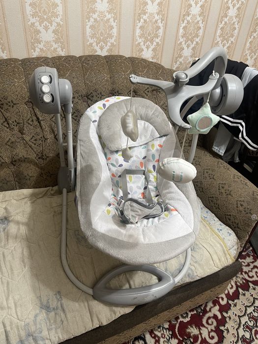 Детский шезлонг качеля