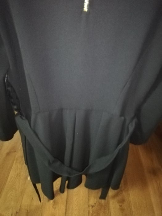 Rochie neagra plisata Depot 96