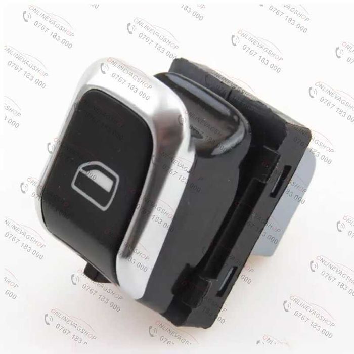 Butoane geam electric ornament crom Audi A4 B8, A5, Q5
