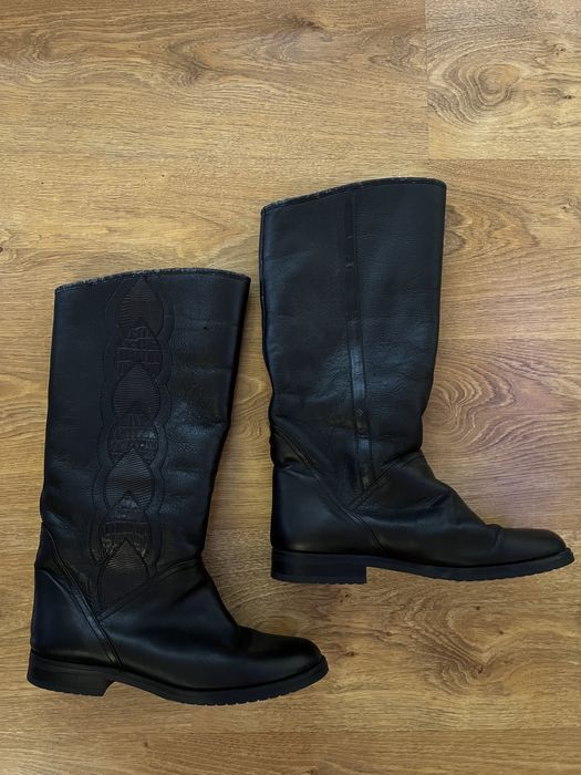 Зимни кожени ботуши LE SHOE – 100% вълна, №40, Made in Italy