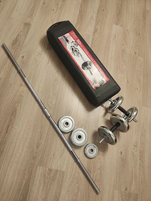Vând set greutăți 50 kg