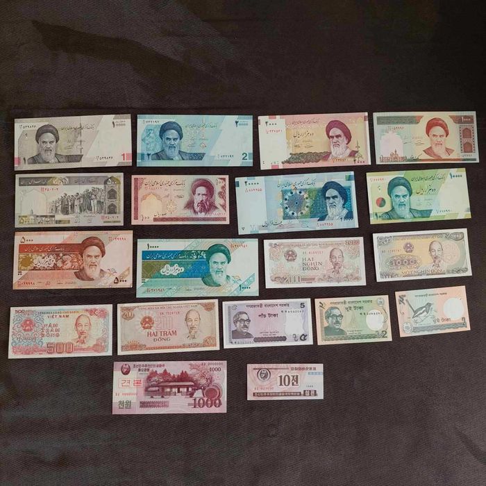 Лот Банкноти от 160 броя (без повтарящи) UNC