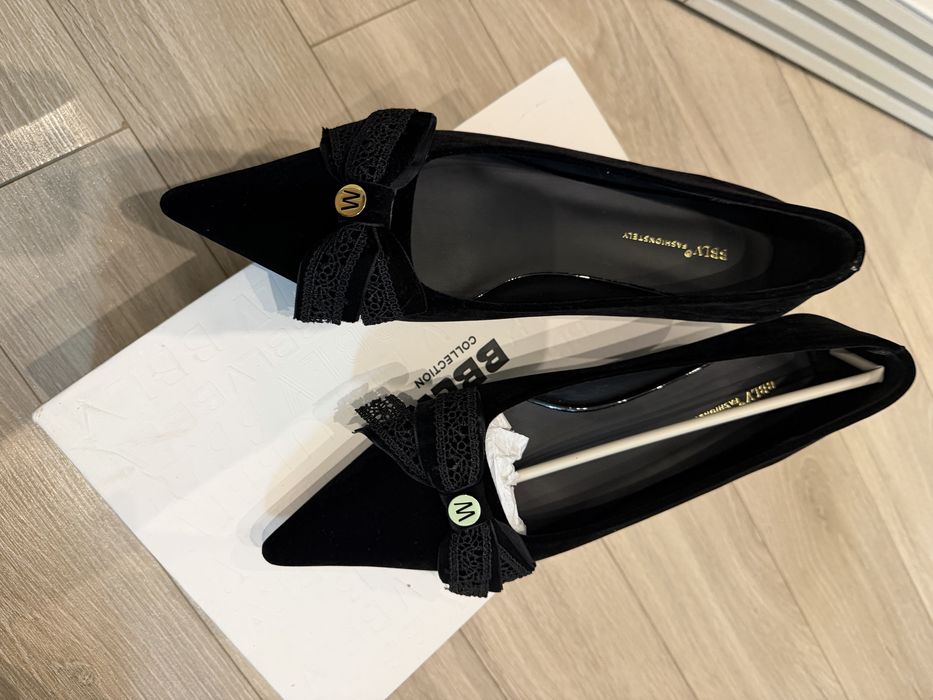 Новые туфли 38 размер, каблук 3 см