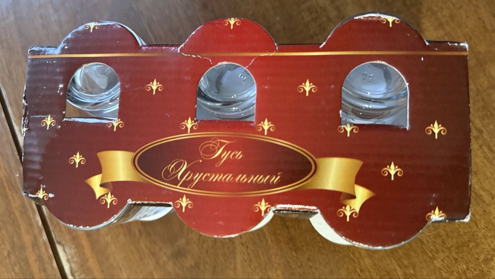 Набор из 6 стеклянных рюмок