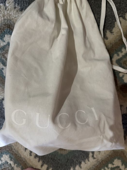 Ghete GUCCI albe din piele cu toc