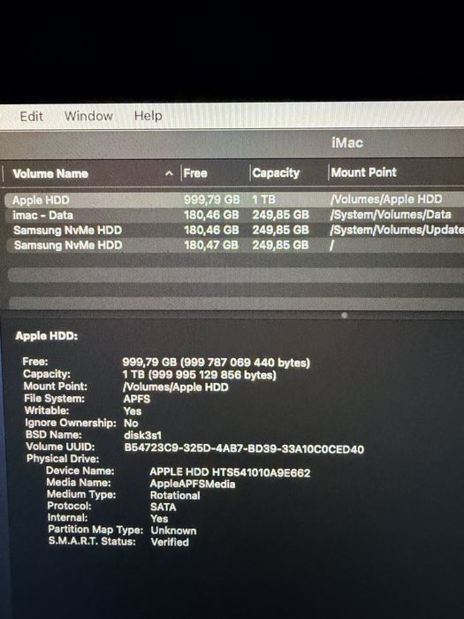 iMac NVMe Samsung evo 970, 16GB Ram