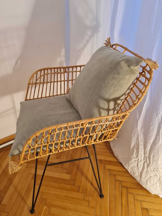 Scaun din ratan - boho/scandinav