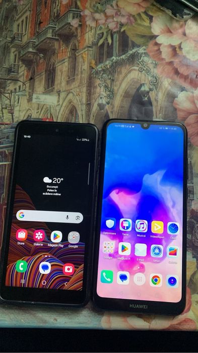 Doua telefone samsung x cover 5 huawei y6 2019