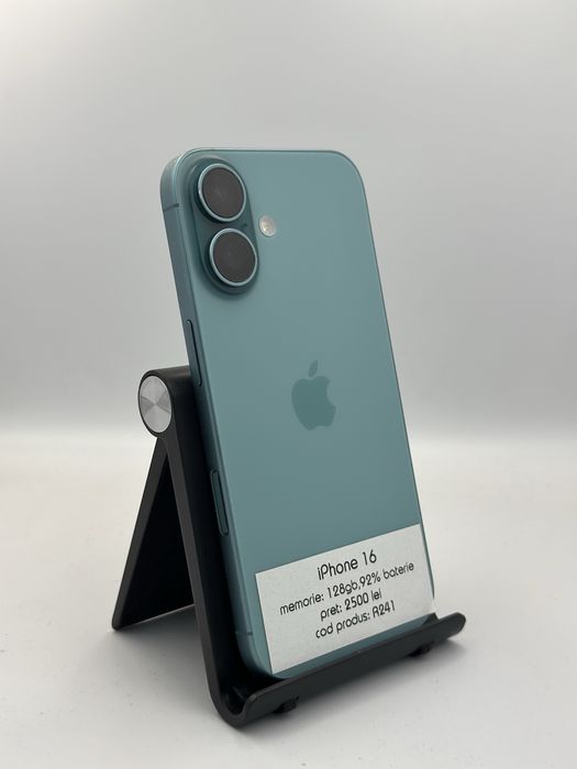 Iphone 16 - 128GB, 91% baterie, 1 an garantie