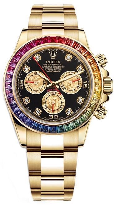 Rolex Cosmograph Daytona 40mm Yellow Gold CUSTOM RAINBOW 32 000 . Olx