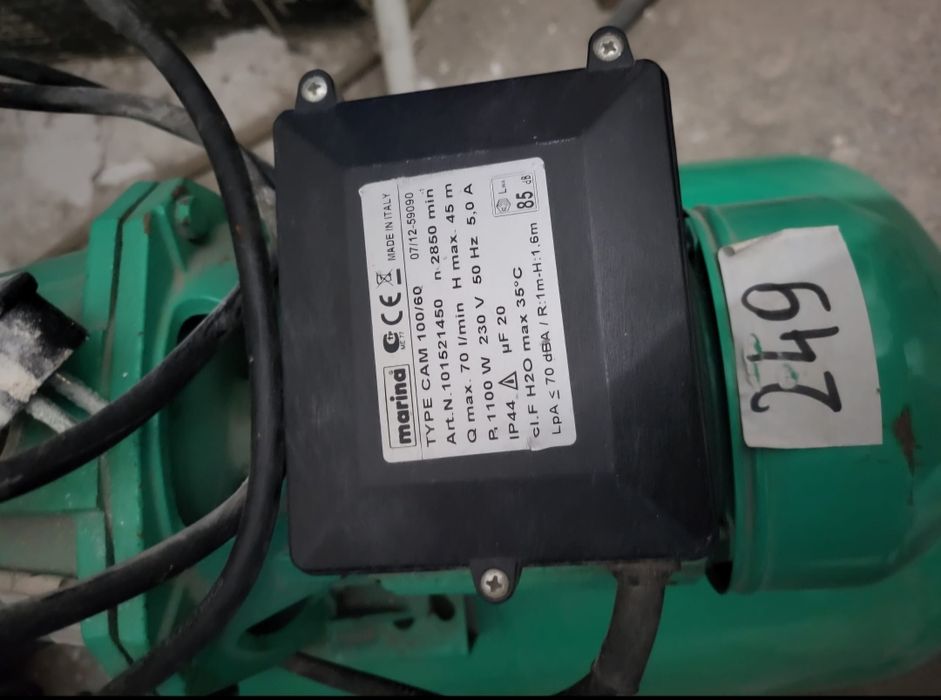 Pompă autoamorsantă Marina CAM 100/60 - 1100W, Debit 70L/min, Made in Italy
