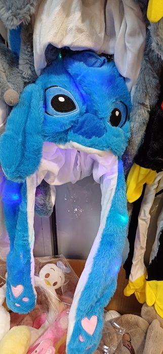 Шапка Стич светеща с мърдащи уши