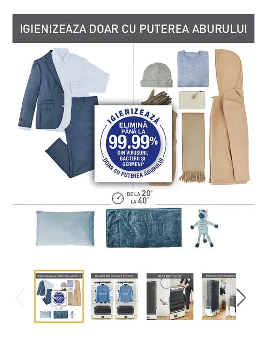 Aparat de calcat si igienizat Tefal