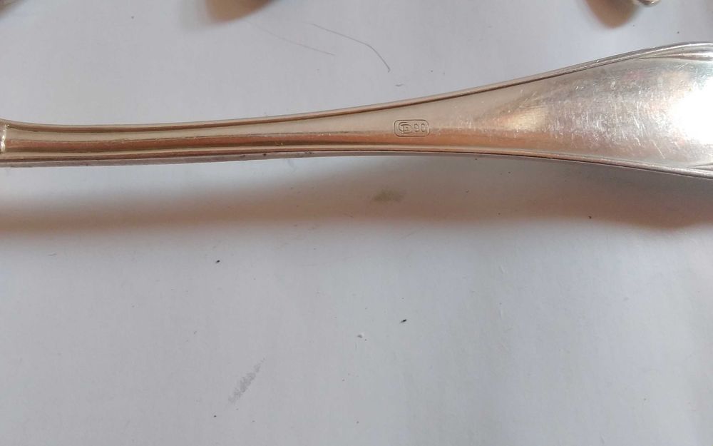 Комплект маркови посребрени прибори за хранене WMF неупотребявани .