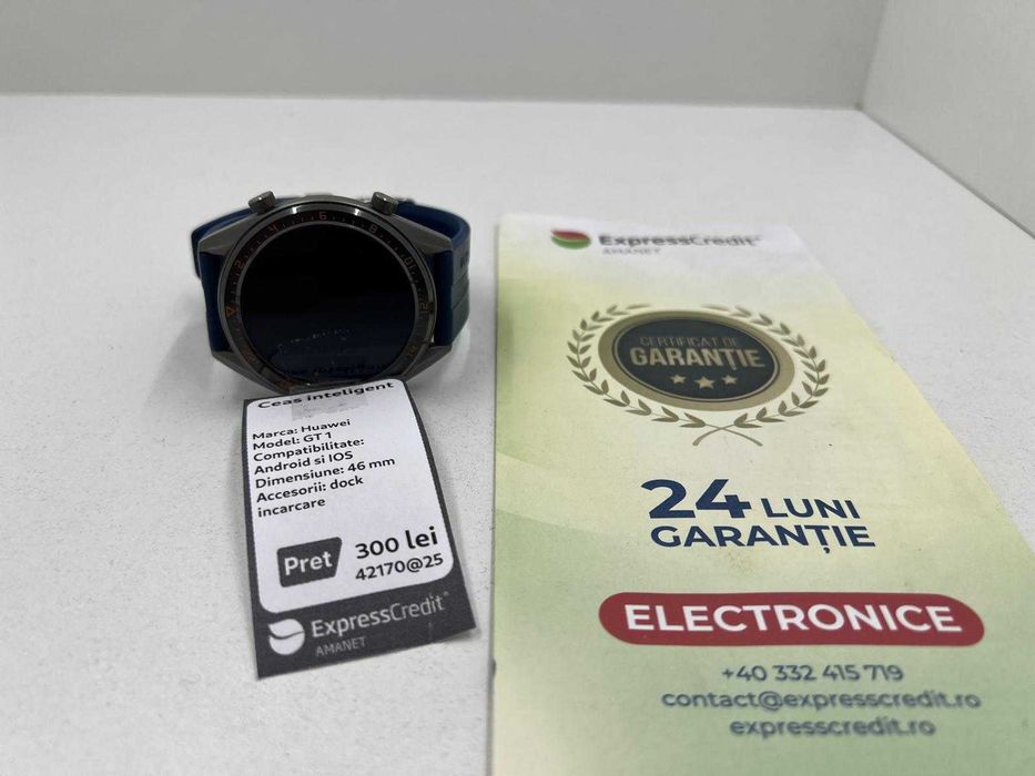 Smartwatch Huawei GT 1 46mm (Ag18 Tutora B.42170) Garantie 2 ani!