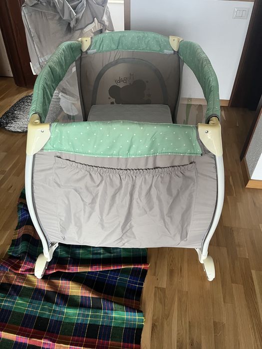 Pat pliabil copii plus saltea inclusa