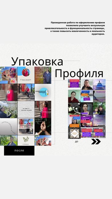 SMM, Мобилография , Таргет, Упаковка профиля