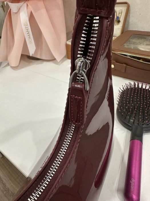 Сумка бордовая хобо