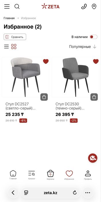 Кресла zeta почти новые