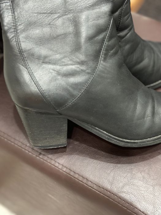 Кожаная обувь. Сапоги 37 размер