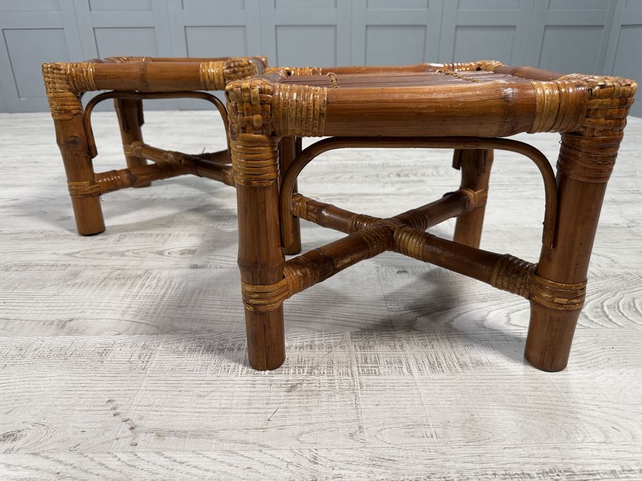 Комплект помощни бамбукови масички Д909