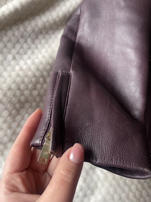 Кожанная куртка MASSIMO DUTTI. Оригинал