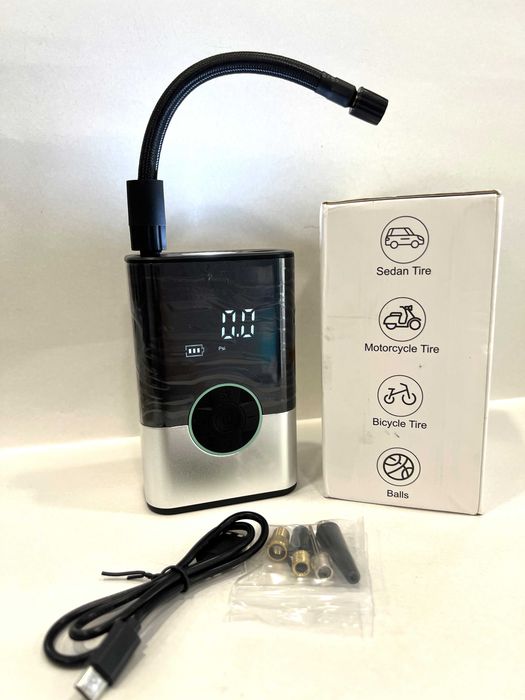 Compresor Portabil 6000mAh, NOU!