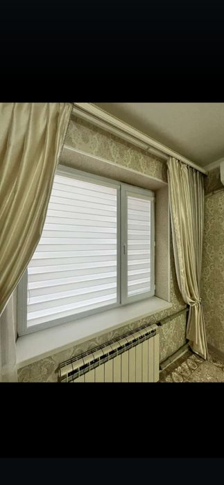 Жалюзи, ролл шторы, день и ночь.