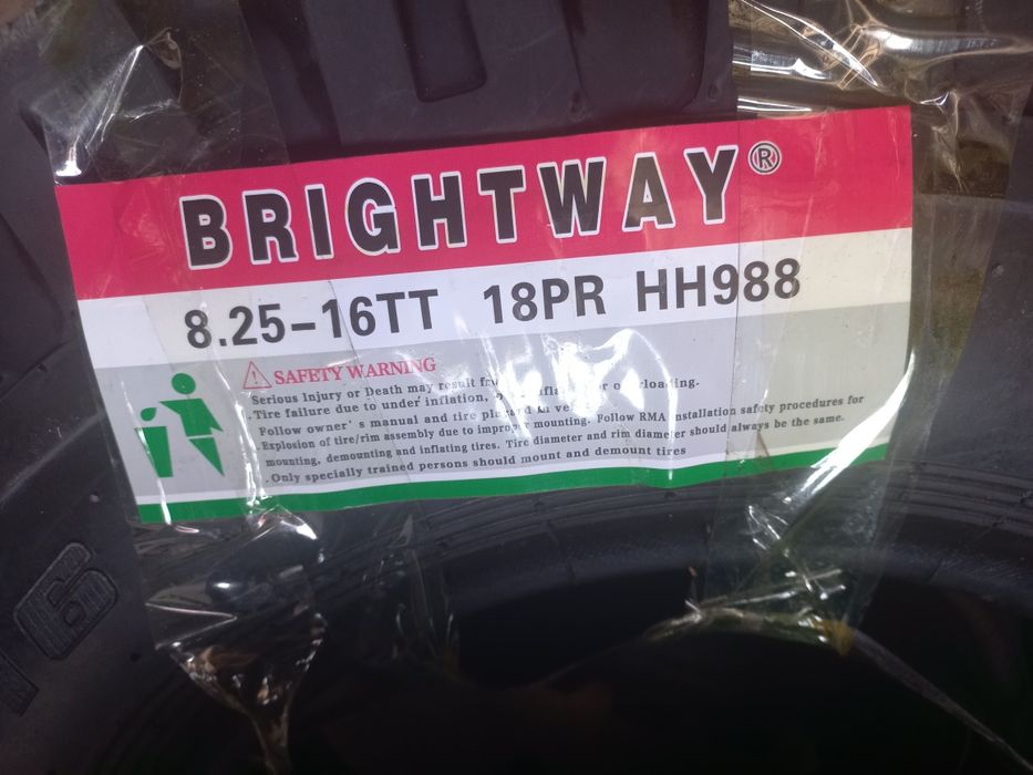 ШИНЫ для Спецтехники. 8.25-16.PR18.BRIGHTWAY.