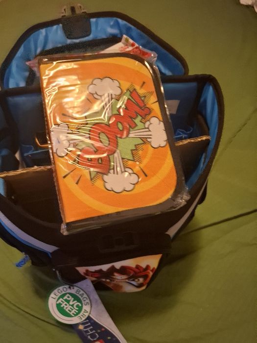 Ghiozdan pt. școală LEGO + sac sport! Bonus PENAR echipat !