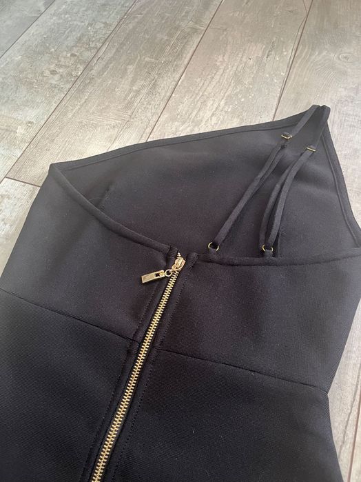 Нова черна бандажна рокля S M