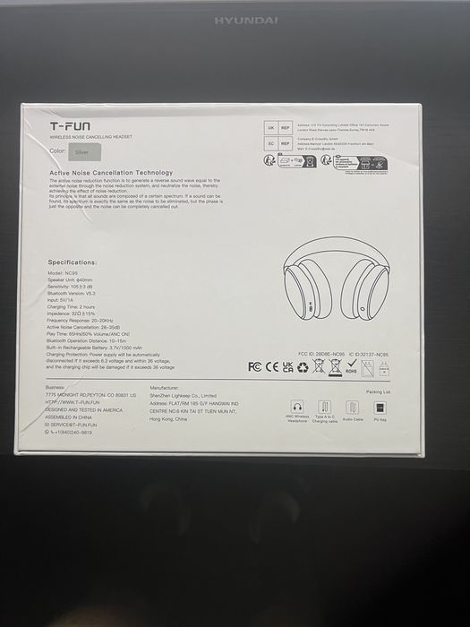 Casti T-Fun Noise Canceling Headset