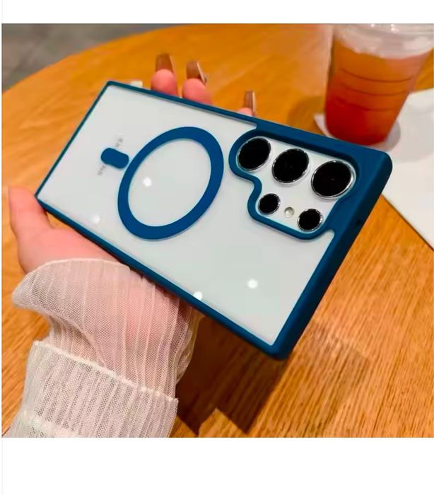 SAMSUNG S22/S23/S24/S25/PLUS/ULTRA Husa Magsafe Pc Spate Crystal Clear