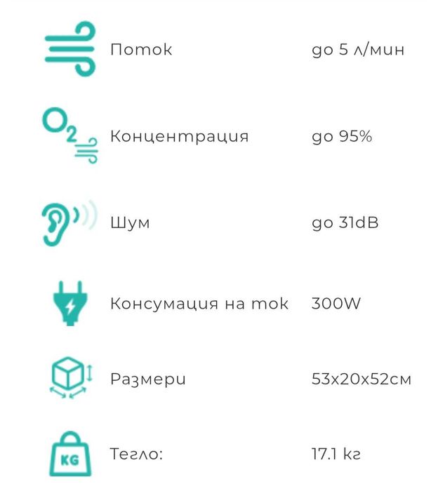 Кислороден концентратор Krober 4.0