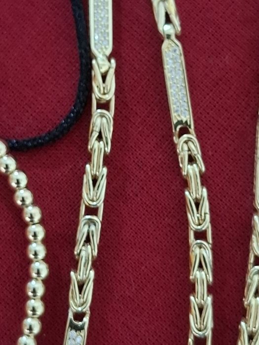 Vând set lănțișor 14k
