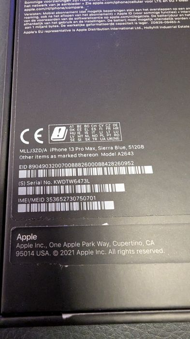 Iphone 13 Pro Max 512GB Blue