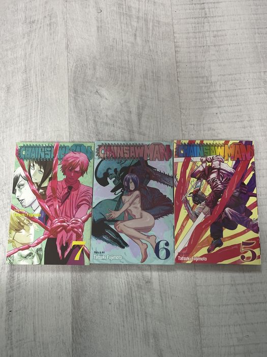 Manga Chainsaw Man volumele 5-7